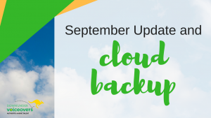 September Update and Cloud Backup
